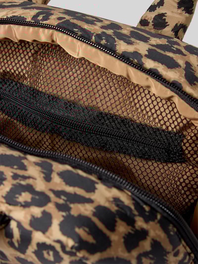 MADS NØRGAARD Handtasche mit Allover-Animal-Print Modell 'Boxy' Mittelbraun 5