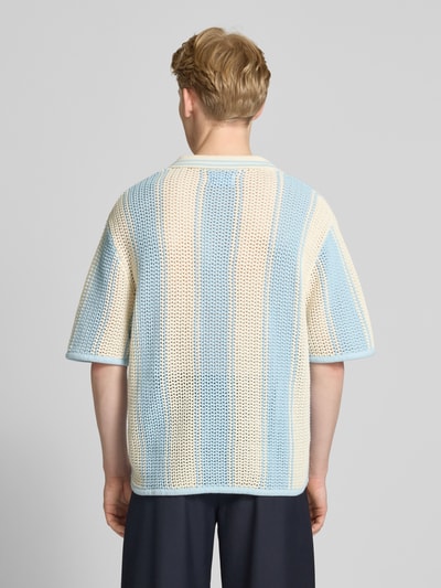 Jack & Jones Strickshirt mit Polokragen Modell 'ACAPULCO' Hellblau 5