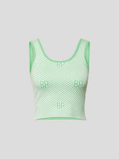 BAUM & PFERDGARTEN Crop Top mit Allover-Logo Hellgruen 2