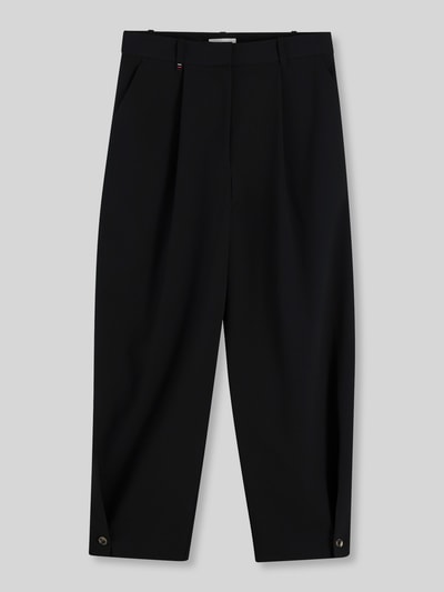 Tommy Hilfiger Barrel Fit Bundfaltenhose mit Viskose-Anteil Black 2