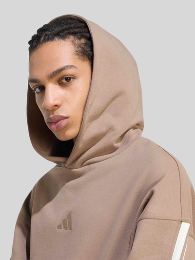 adidas Sportswear Regular Fit Hoodie aus reiner Baumwolle Beige 3