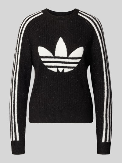 adidas Originals Gebreide pullover met labeldetail Zwart - 2