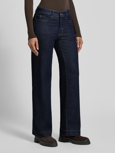 MAC Jeansy z wpuszczanymi kieszeniami model ‘Wide Star’ Niebieski 4