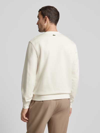 Lacoste Bluza z nadrukiem z logo o kroju classic fit model ‘HERITAGE’ Złamany biały 5