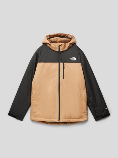 The North Face Kurtka z nadrukiem z logo model ‘SNOWQUEST’ Camel 1