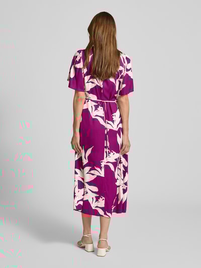 Marc O'Polo Uitlopende midi-jurk van soepel viscose-twill Fuchsia - 5