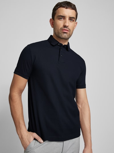 Emporio Armani Poloshirt mit Label-Stitching Marine 3