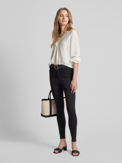 Vero Moda Blouse met korte knoopsluiting, model 'MIRA' Wit - 1