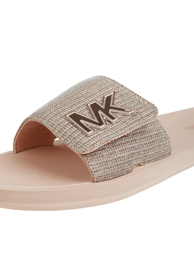 MICHAEL Michael Kors Slides mit Glitter-Effekt  Hellrosa 2