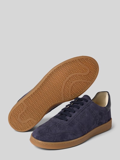 JOOP! SHOES Leren sneakers met labelopschrift, model 'velluto misto ike' Marineblauw - 4