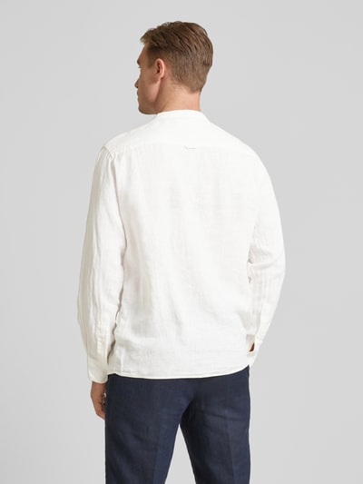 Mazine Koszula casualowa o kroju slim fit z lnu model 'Altona' Biały 5