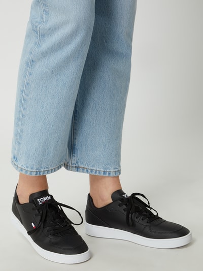 Tommy Jeans Sneaker in Leder-Optik  Black 3