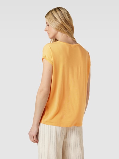 Vero Moda T-shirt met ronde hals, model 'PLAIN' Oranje - 5