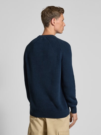 Drykorn Gebreide pullover met ronde hals Donkerblauw - 5