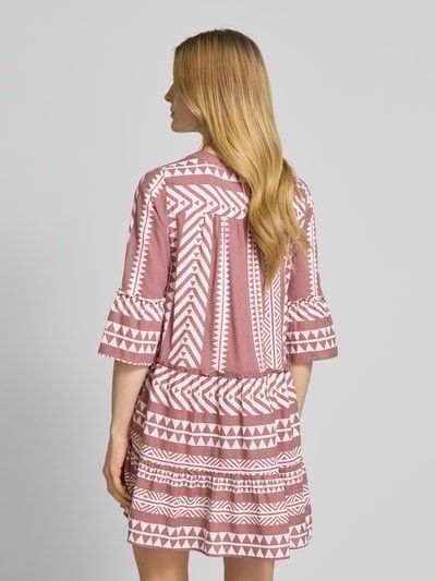 Vero Moda Figurumspielendes Tunikakleid aus reiner Baumwolle Modell 'DICTHE' Rosa 5