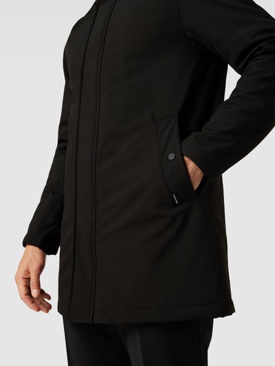 Matinique Mantel mit Stehkragen Modell 'Miles' Schwarz 3