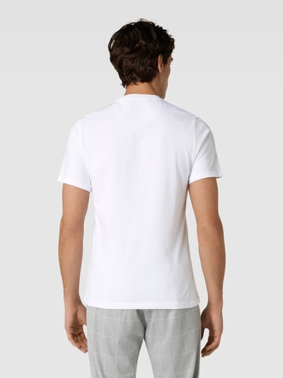 Barbour T-Shirt mit Brusttasche Modell 'Langdon' Weiss 5