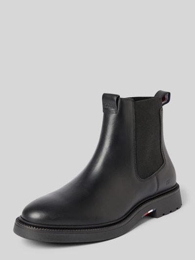 Tommy Hilfiger Chelsea Boots aus echtem Leder Black 1