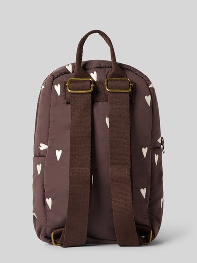 STUDIO NOOS Rucksack mit Tragehenkel Dunkelbraun 4