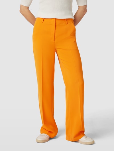 More & More Stoffen broek met persplooien Oranje - 4