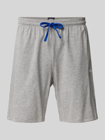 BOSS Regular Fit Sweatshorts mit Tunnelzug Modell 'Mix&Match' Mittelgrau 1