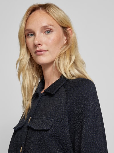 Be Pure Dutch Blazer met platte kraag Marineblauw - 3