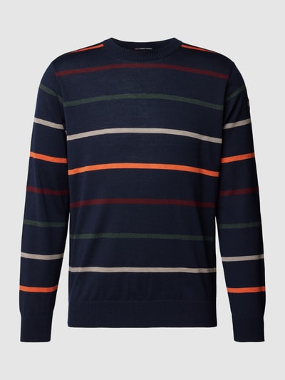 Paul & Shark Strickpullover aus Schurwolle mit Streifenmuster Marine 2