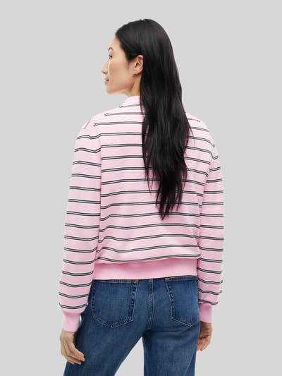 Tommy Jeans Relaxed Fit Pullover aus Baumwoll-Mix Rosa 5