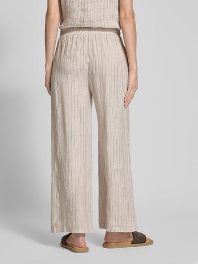 ZABAIONE Leinenhose mit elastischem Bund Beige 5