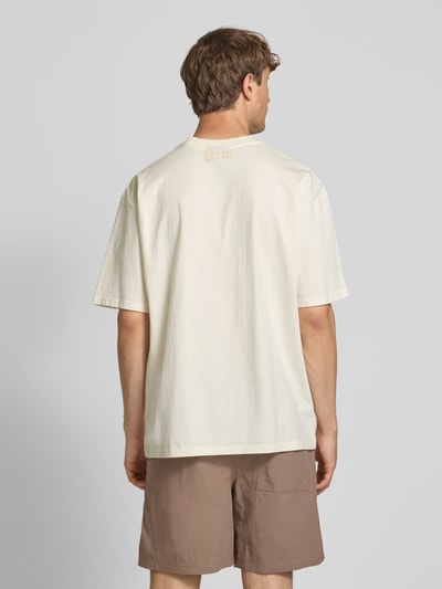 Pegador Oversized T-shirt met labelstitching, model 'Zenor' Offwhite - 5