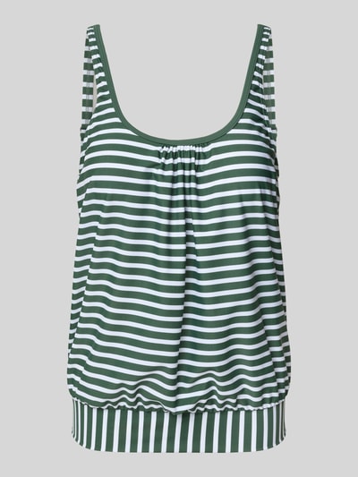 VENICE BEACH Tankinitop met plooien, model 'Summer' Olijfgroen - 1