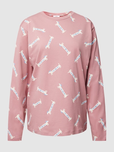 Jake*s Casual Pyjamabovendeel met all-over print Roze - 1