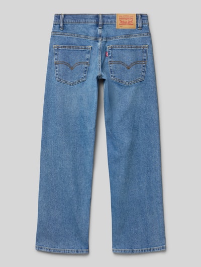 Levi’s® Kids Jeansy o kroju straight fit z mieszanki bawełny model '555™' Niebieski 3