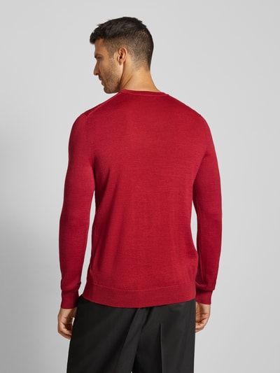 Christian Berg Men Gebreide pullover met ronde hals Rood gemêleerd - 5