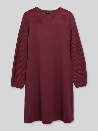 s.Oliver BLACK LABEL Tricotjurk met gestructureerde mouwen Bordeaux - 2