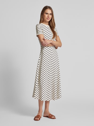 Tommy Hilfiger Midi-jurk met ronde hals, model 'MODERN F&F' Wit - 1