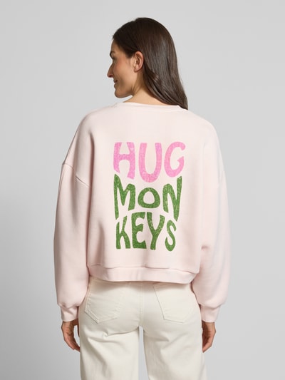 Lanius Sweatshirt met ronde hals Lichtroze - 5