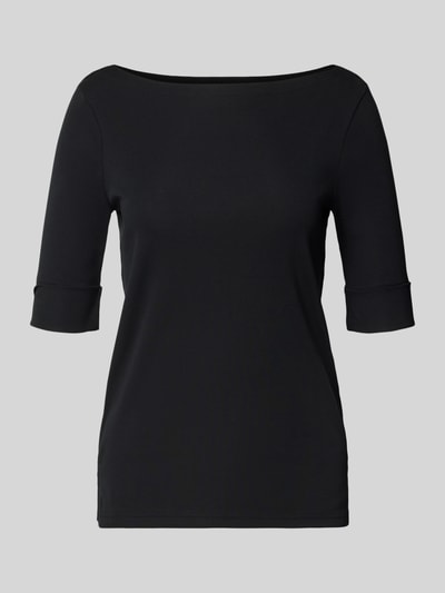 Lauren Ralph Lauren T-Shirt mit U-Boot-Ausschnitt Modell 'JUDY' Black 2