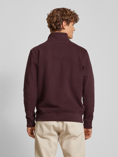 Superdry Troyer mit Label-Stitching Modell 'Essential' Bordeaux 5