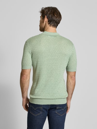 SELECTED HOMME Regular Fit Poloshirt Baumwoll-Lyocell-Mix Modell 'CHANCE' Hellgruen 5