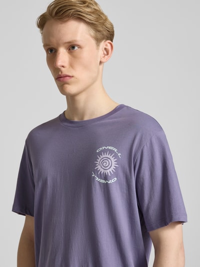 ONeill T-Shirt mit Label-Print und Rundhalsausschnitt Pflaume 3