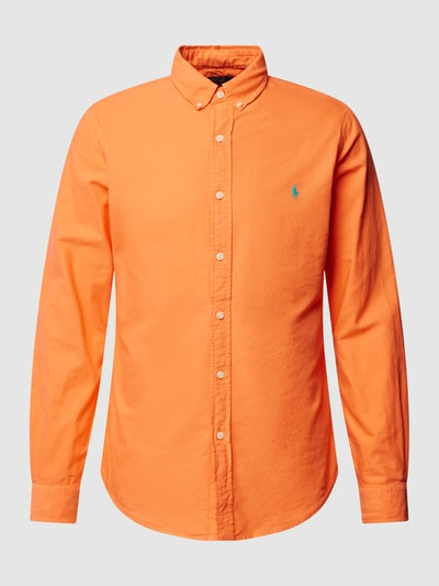 Polo Ralph Lauren Slim Fit Freizeithemd mit Button-Down-Kragen Orange 2