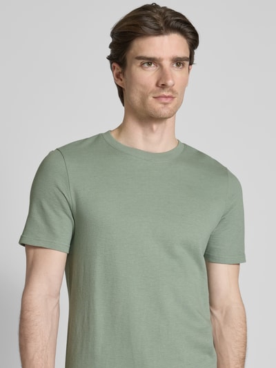 MCNEAL T-Shirt mit geripptem Rundhalsausschnitt Lind 3