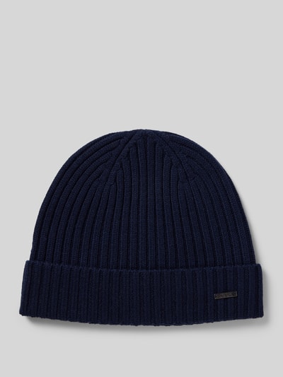 JOOP! Collection Beanie mit Label-Detail Modell 'FRANCIS' Marine 1