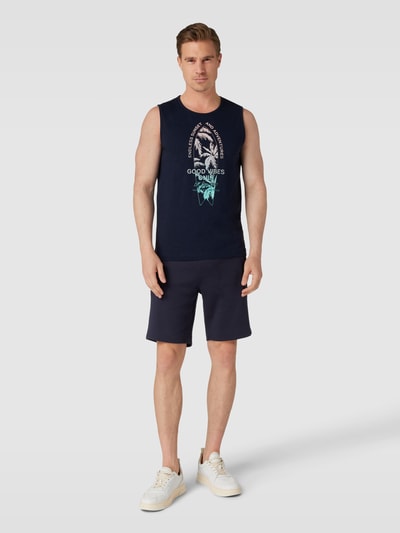 Tom Tailor Tanktop met motiefprint Marineblauw - 1