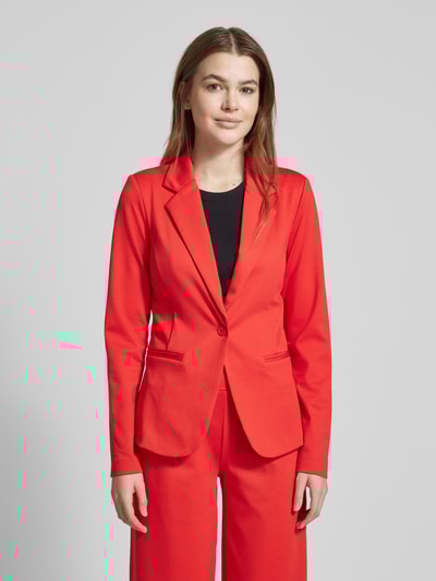 ICHI Slim fit blazer met paspelzakken, model 'KATE' Rood - 4
