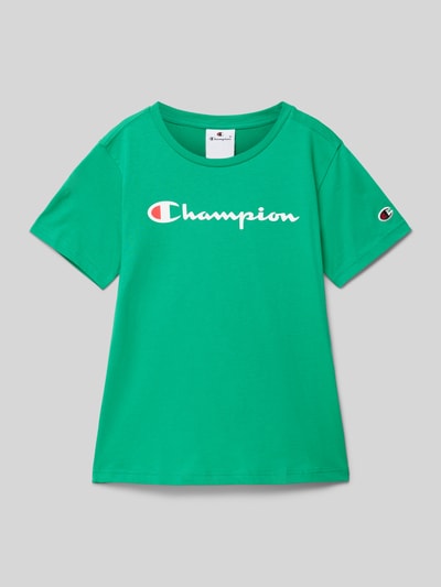 CHAMPION T-shirt met labelprint Groen - 1