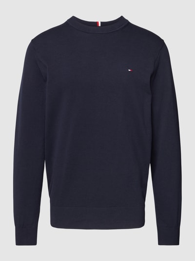 Tommy Hilfiger Strickpullover mit Logo-Stitching Marine 2