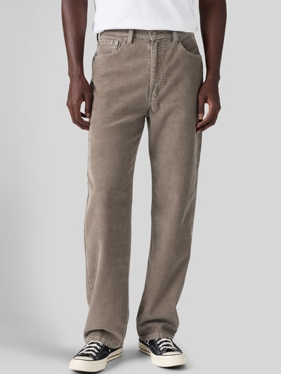 Levi's® Loose Straight Fit Cordhose aus reiner Baumwolle Modell '565™' Taupe 4