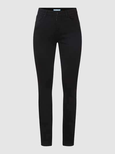 7 For All Mankind Straight Fit Jeans mit Stretch-Anteil Modell 'Kimmie'  Black 1